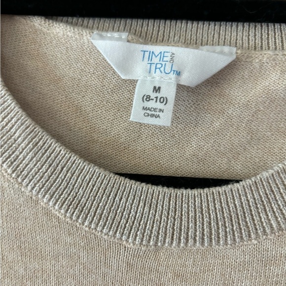 Time and Tru Beige Knit Top - Picture 3 of 5